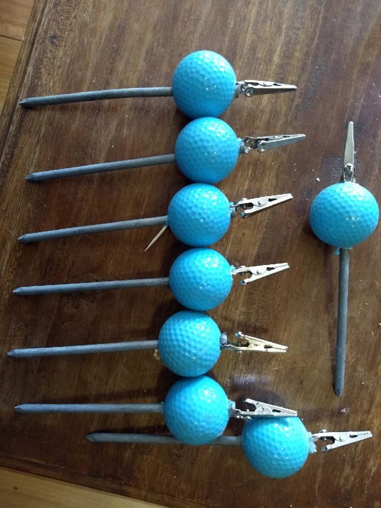 Photo of the markers